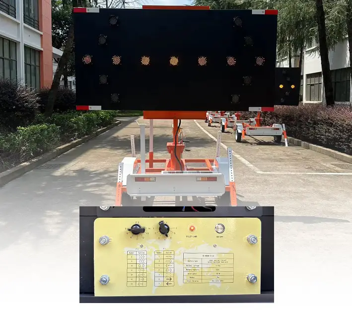 Movable Solar Vertical Mast Arrow Boards4